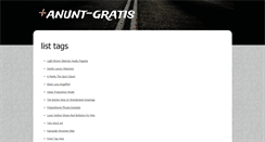 Desktop Screenshot of anunt-gratis.info